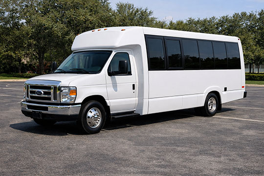 18-passenger minibus available for charter in Sunrise, FL